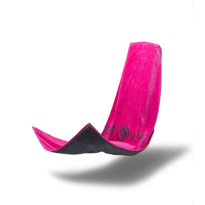 TewTeg Performance Towel Pink/Charcoal- Premium Car Seat Wrap & Towel